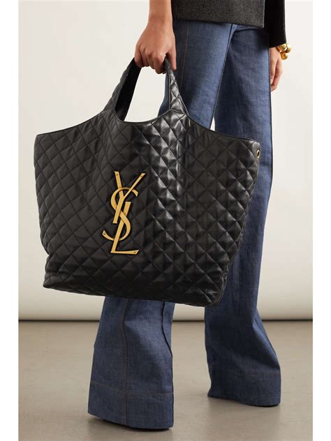 ysl tote handbags|ysl large quilted tote bag.